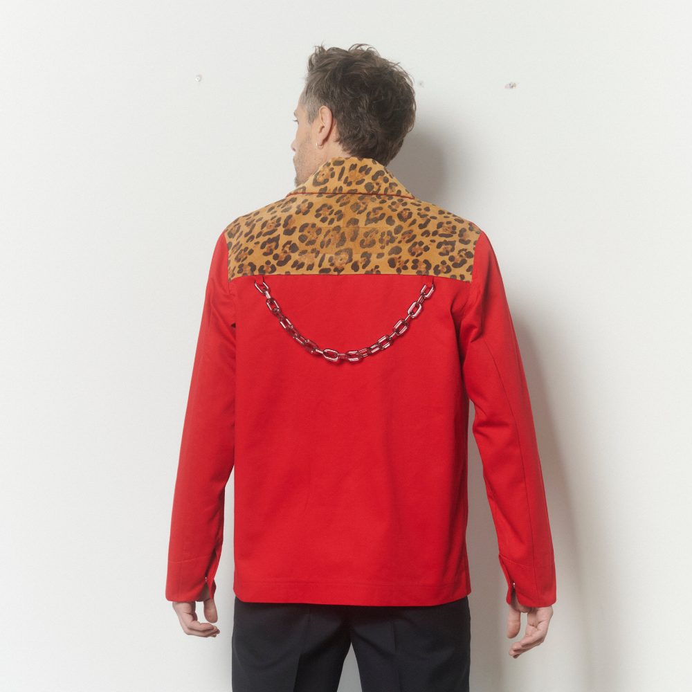 CHAQUETA ROCKPUNK GABARDINA